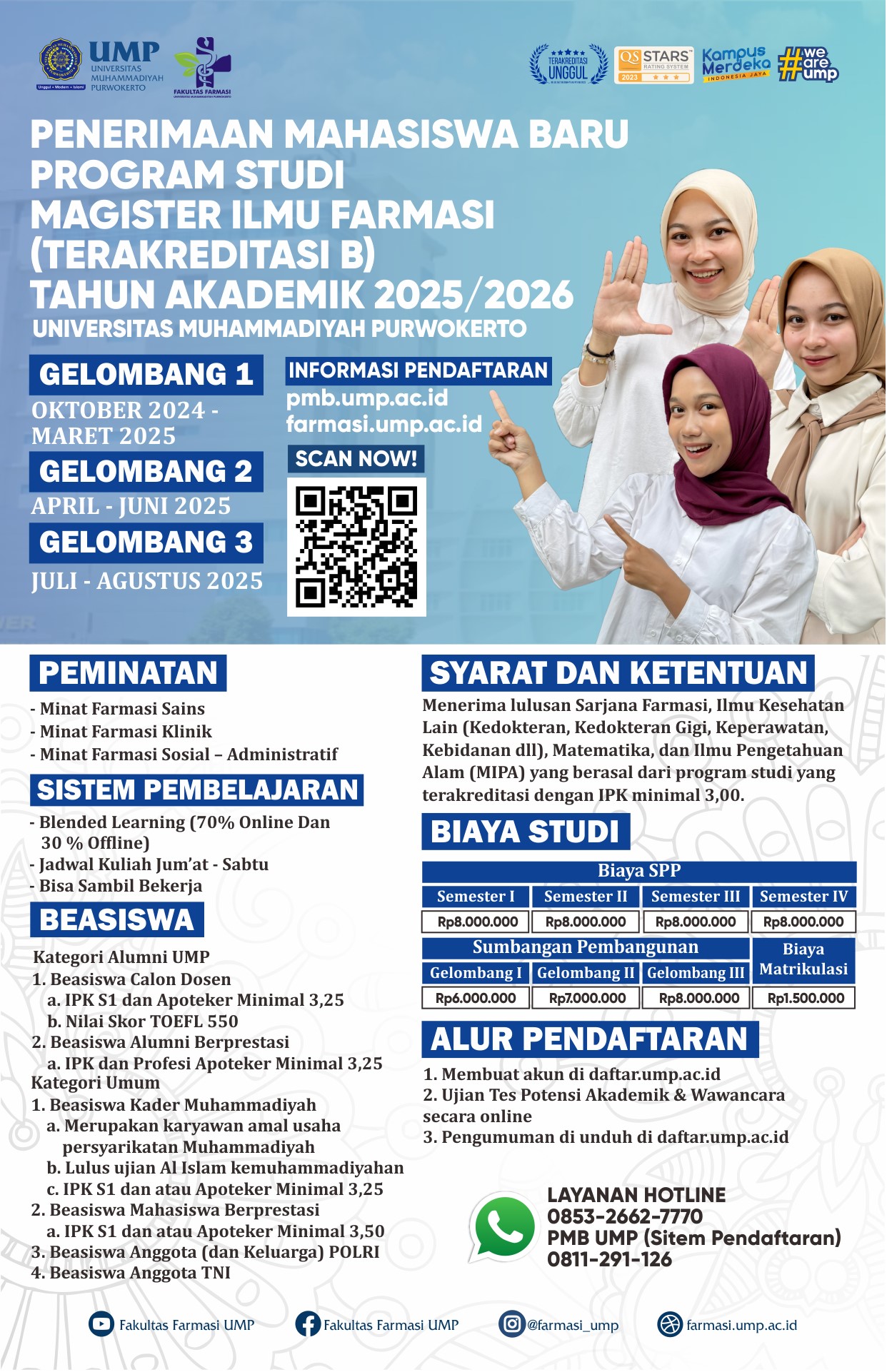 PMB Program Studi Magister Ilmu Farmasi Tahun Akademik 2025/2026
